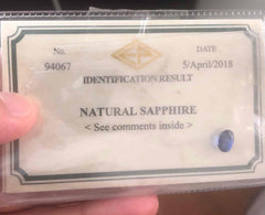 Certified Blue Sapphire