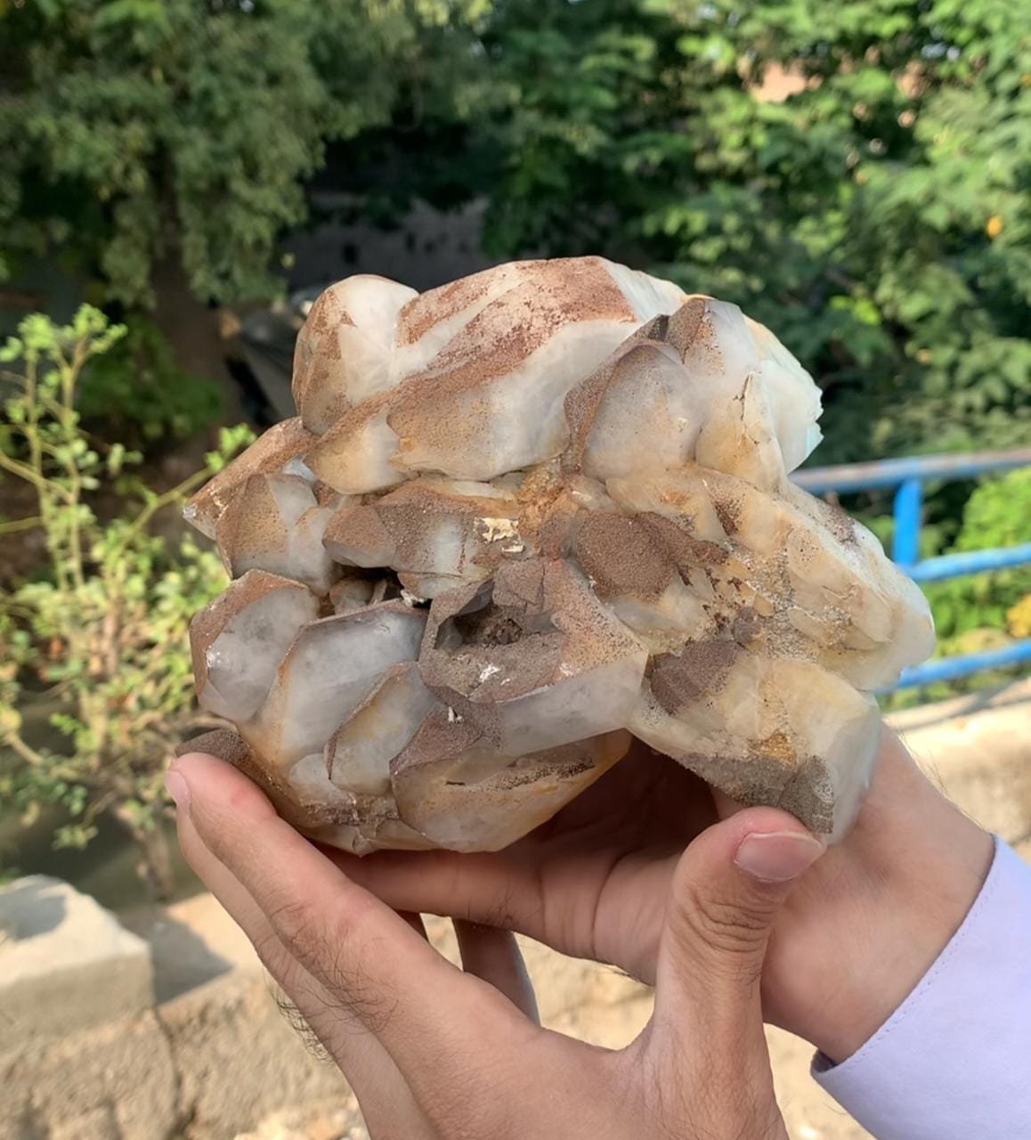 Sculptural And Very Impressive Double Terminated Quartz Cluster