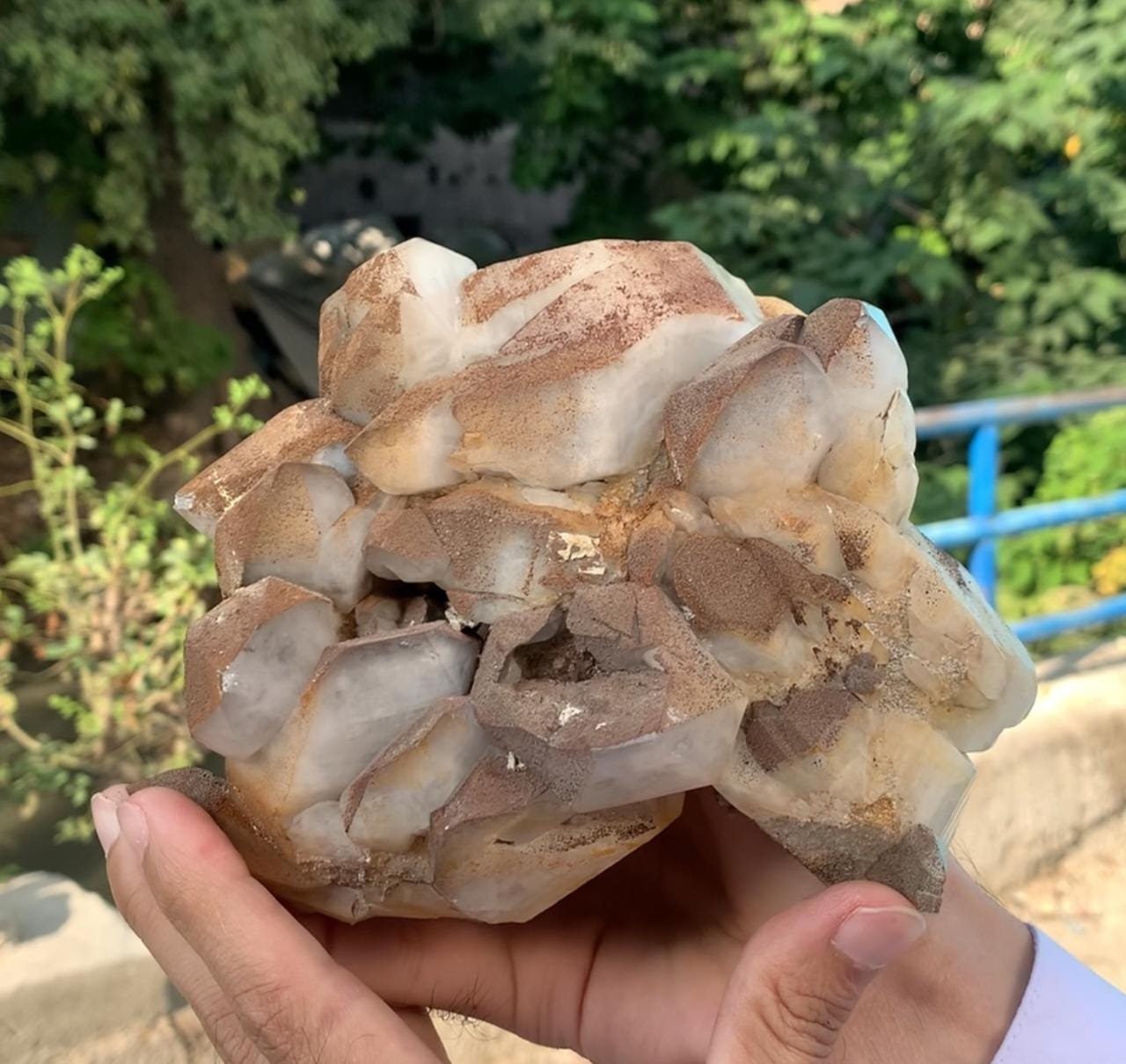 Sculptural And Very Impressive Double Terminated Quartz Cluster