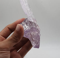 Sculptural and Unusual Crystallography for Pink Kunzite