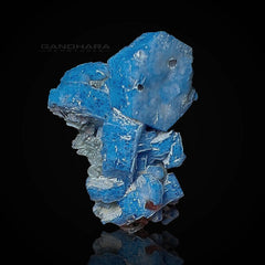 Sky Blue Vorobyevite Crystal with Muscovite