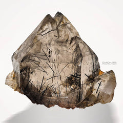 Smoky Quartz with Manganeso Riebeckite Inclusion