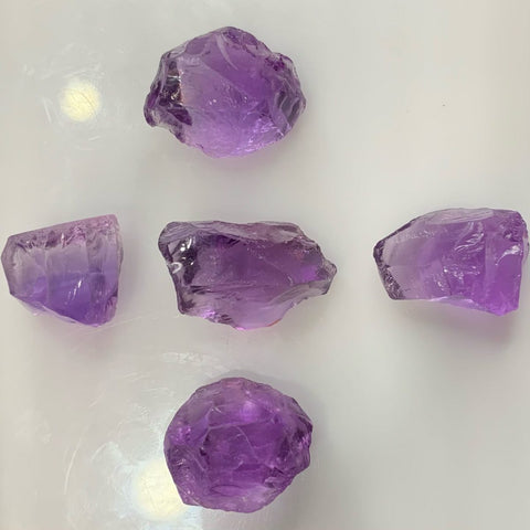Soft Purple Amethyst Facet Rough Lot
