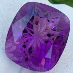 Spectacular Frosted Cut Amethyst Gemstone