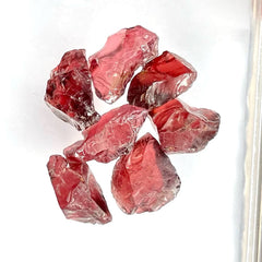 Stunning Deep Carmine Garnet Facet Rough Parcel