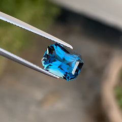 Stunning Deep Blue Topaz Gemstone