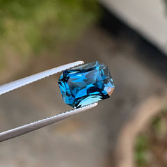 Stunning Deep Blue Topaz Gemstone