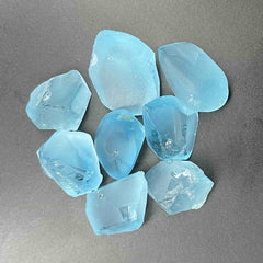 Swiss Blue Topaz Facet Rough Lot