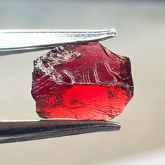 Torch Red Garnet Facet Rough