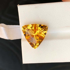 8.30 Carats Trilliant Cut Natural Citrine For sale