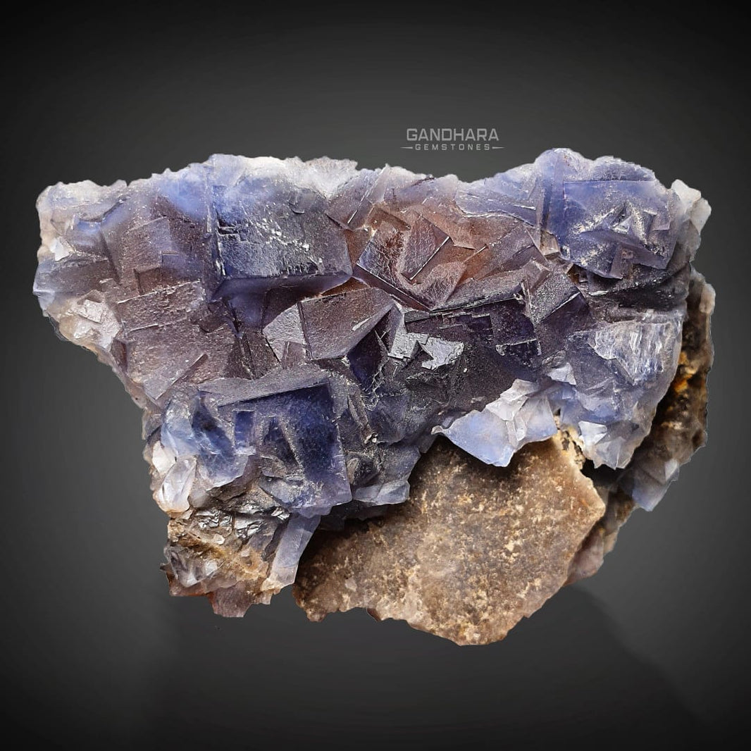 Natural Fluorite With Dog Teeth orders Calcite Specimen , Cubic Fine Fluorite Specimen ~