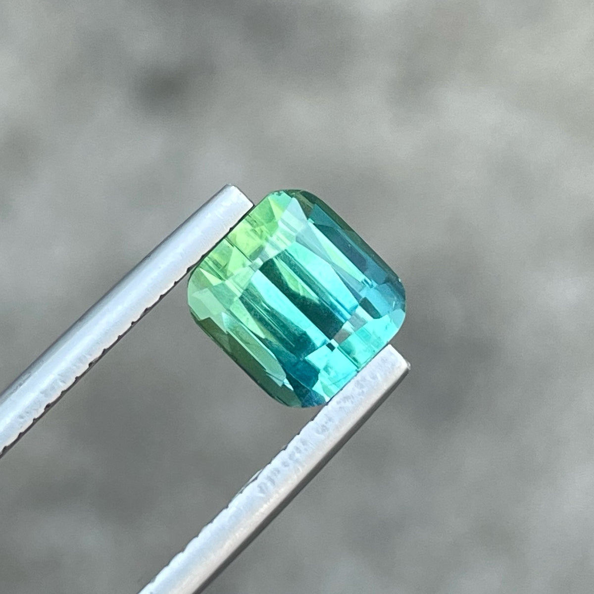 Unique Bicolor Natural Tourmaline Gemstone