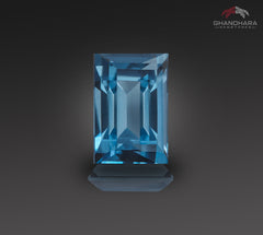 Unique Deep Blue Topaz Gemstone