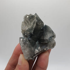 Lovely And Rare Variety Blue Quartz With Byssolite