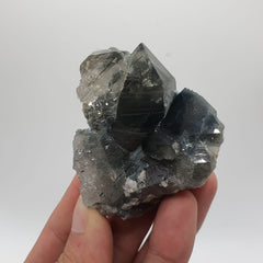 Lovely And Rare Variety Blue Quartz With Byssolite