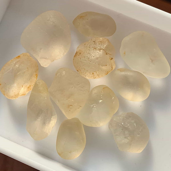 Grams White Topaz Rough Gandhara Gems