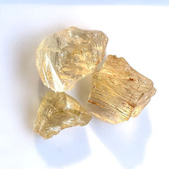 Yellow Scapolite Facet Rough Trio