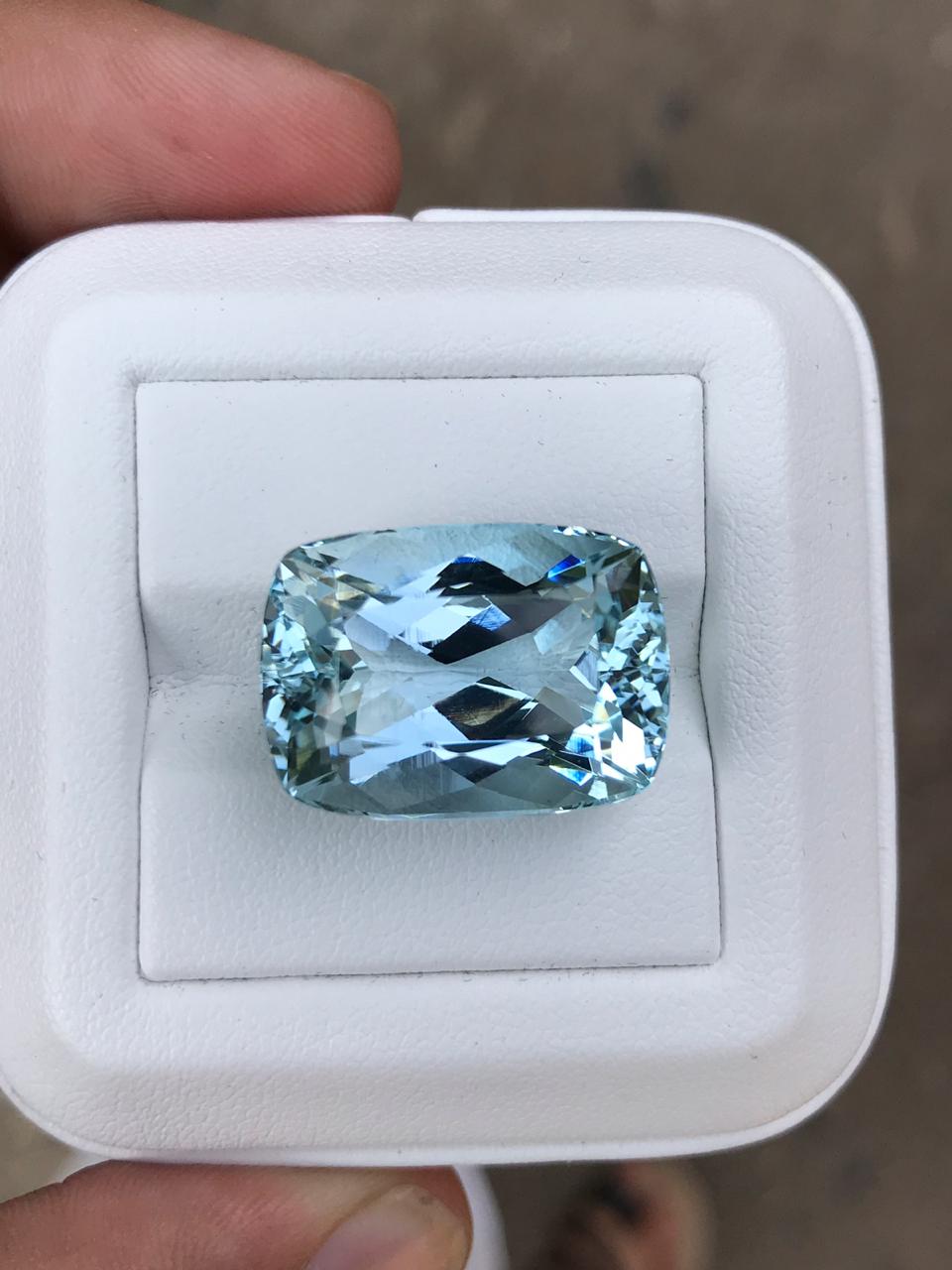 Beautiful Color Faceted Aquamarine piece