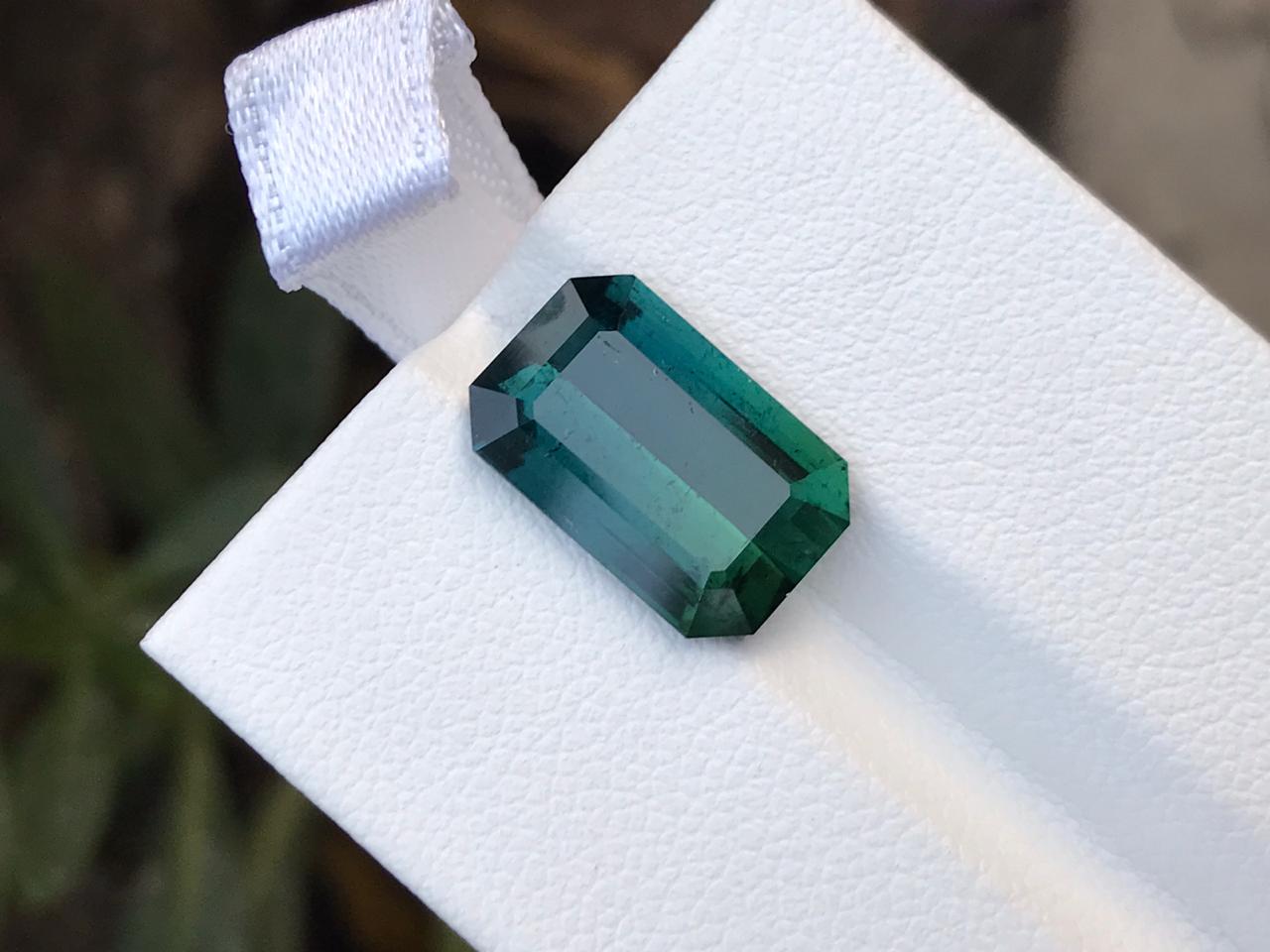 Bicolor Loose Emerald cut Tourmaline