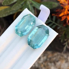 12.05 Carats Deep blue Loose Natural Aquamarine ring size for Jewelry