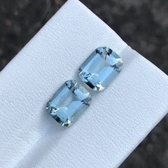 Blue Aquamarine Pair