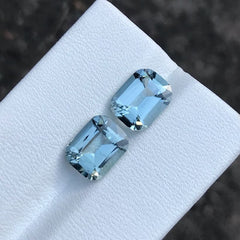 Blue Aquamarine Pair