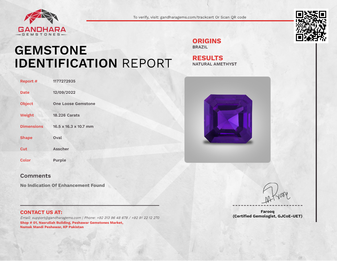 Royal Purple Natural Amethyst Gemstone