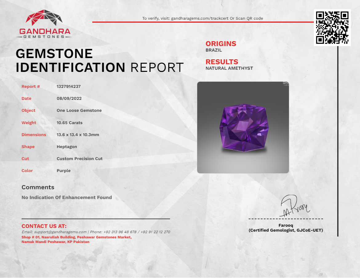 Soft Purple Natural Amethyst Stone