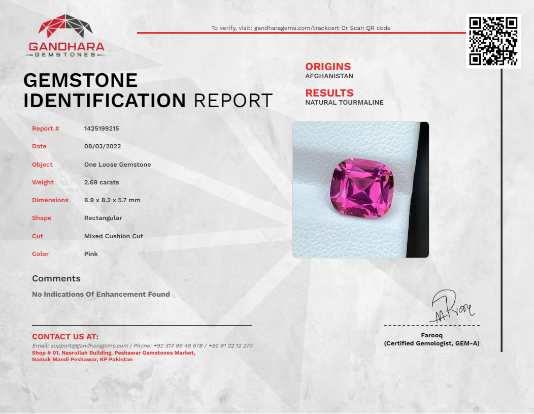 Certified Tourmaline