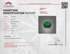 Enchanting Green Tsavorite Garnet Gem