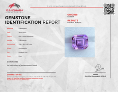 Kunzite Certificate