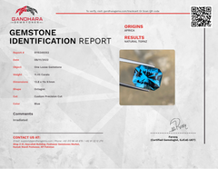 Brilliant London Blue Topaz Gemstone