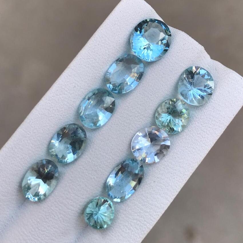 deep blue natural Aquamarine - gandhara gems