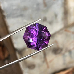 fancy cut natural amethyst