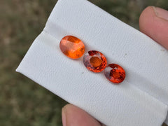 Faceted Orange Spessartite