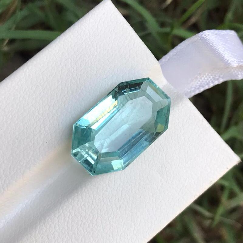 natural deep blue aquamarine - gandhara gems