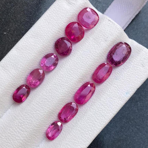 6.40 Carats Pinkish Oval cut Natural Afghan Ruby Stone Ring