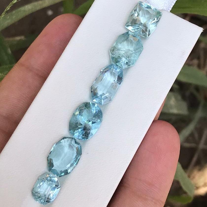 ocean blue natural Aquamarine