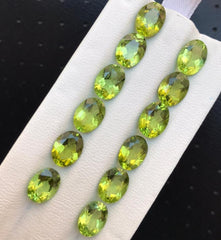 Calibrated sizes Oval cut natural polished Peridot