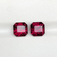 raspberry garnet earring - gandhara gems