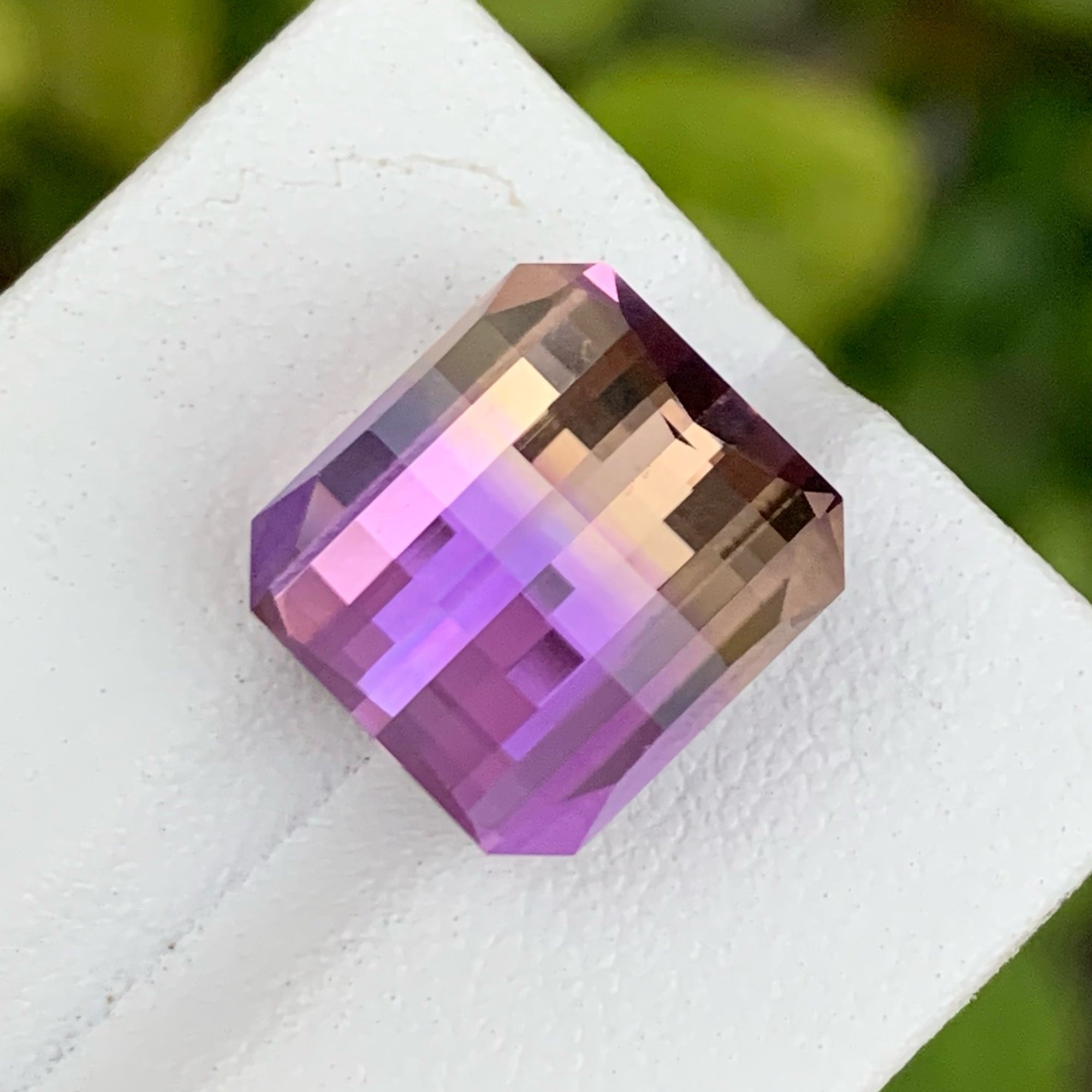 Pretty Oppose Bar Cut Ametrine Stone