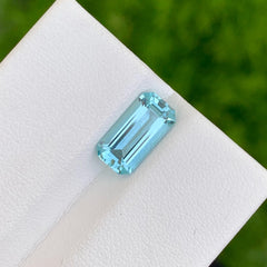 Deep Sea Blue Aquamarine Gemstone from Brazil