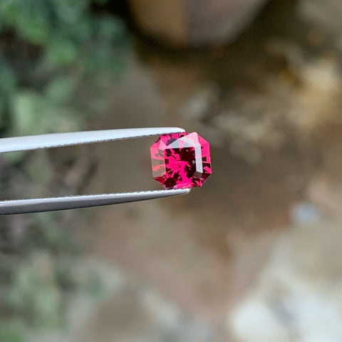 Bright Pinkish Red Garnet stone