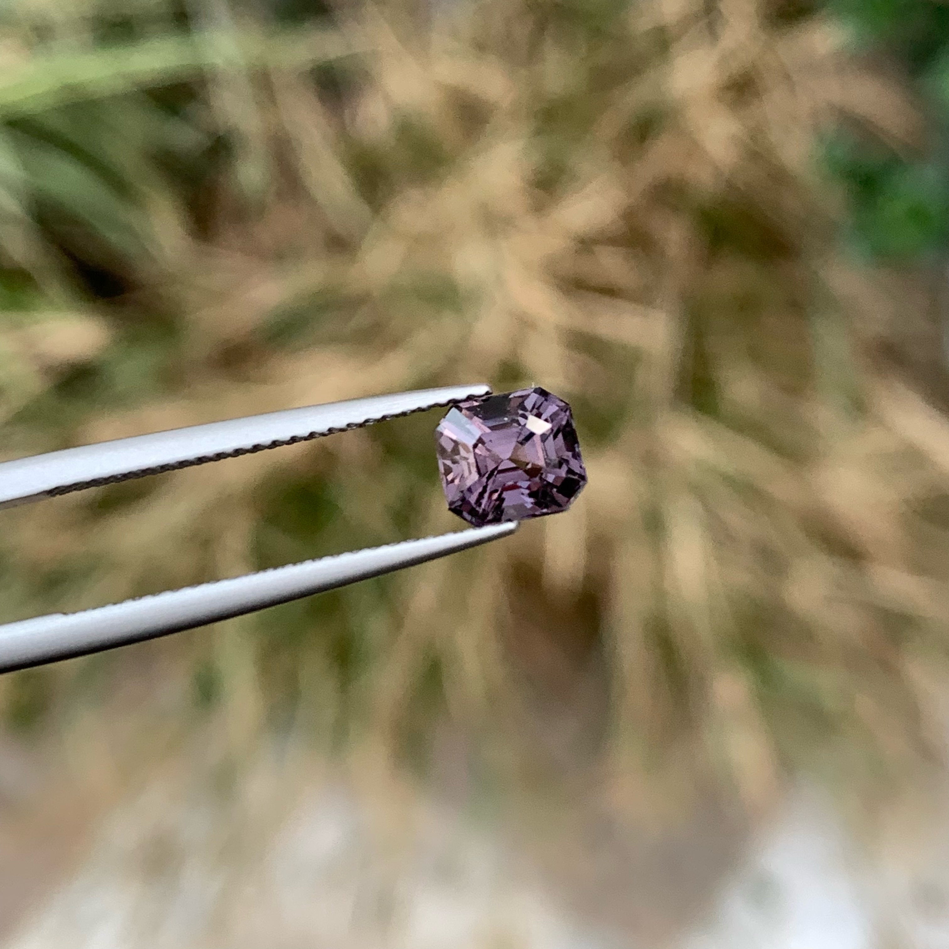 Fantastic Greyish Purple Spinel Gemstone