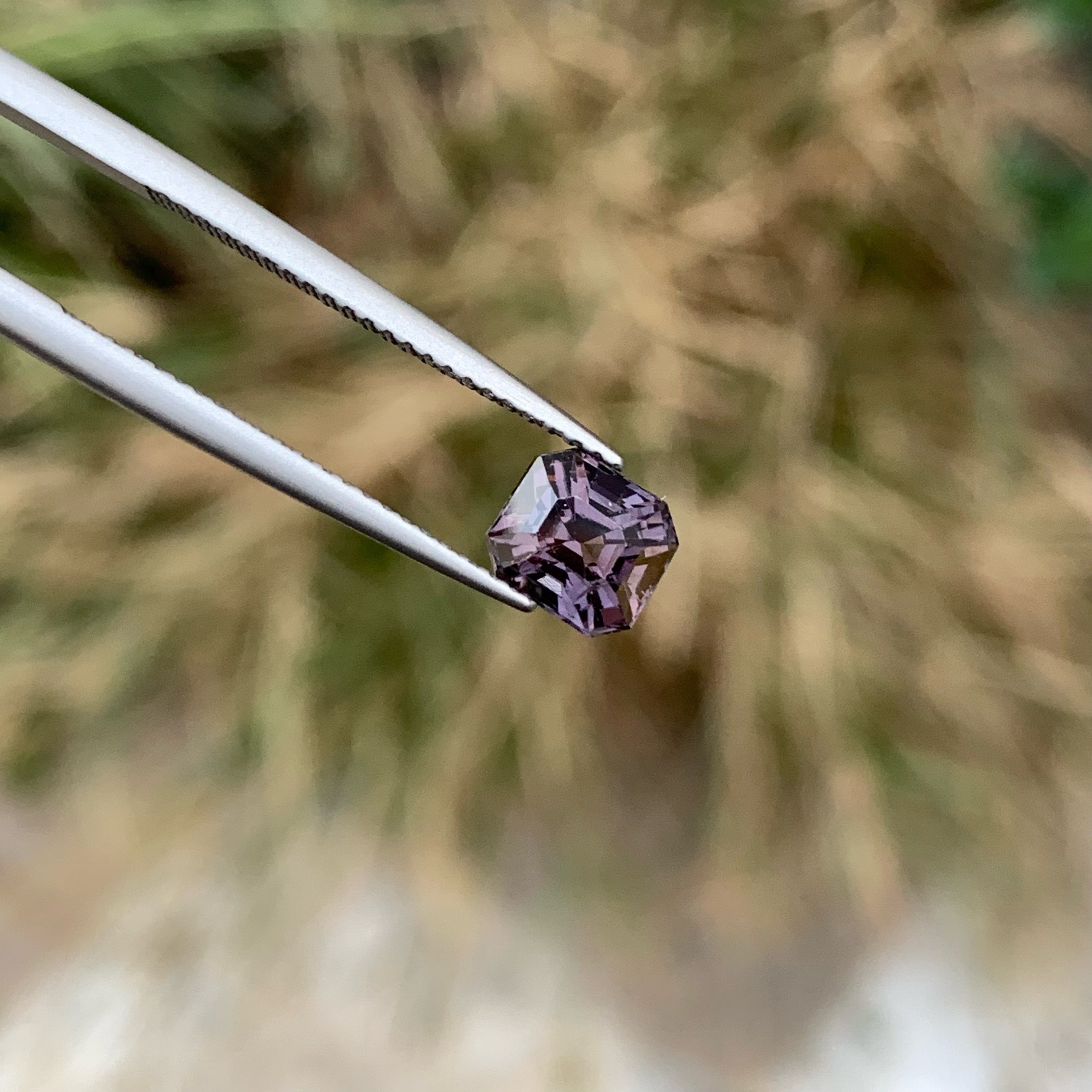 Fantastic Greyish Purple Spinel Gemstone